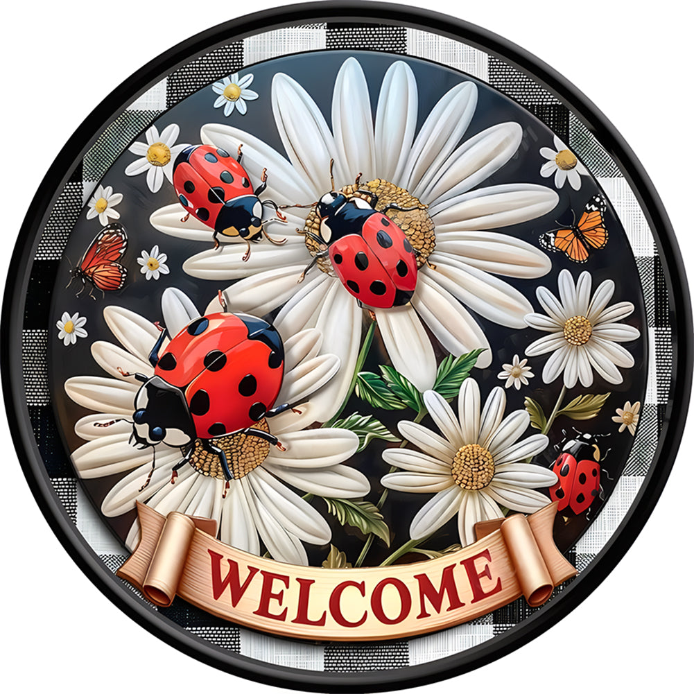 Diamond Painting - Full Round - ladybug (30*30CM)