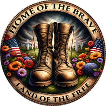 Load image into Gallery viewer, Diamond Painting - Full Round - Round brand military boots (30*30CM)
