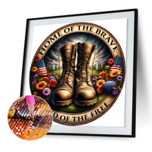Load image into Gallery viewer, Diamond Painting - Full Round - Round brand military boots (30*30CM)
