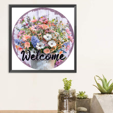 Load image into Gallery viewer, Diamond Painting - Full Round - medallion bouquet (30*30CM)
