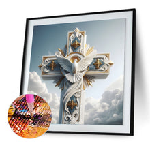 Load image into Gallery viewer, Diamond Painting - Full Round - cross peace dove (30*30CM)
