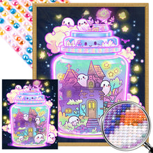 Load image into Gallery viewer, AB Diamond Painting - Full Round - ghost glass bottle (40*50CM)
