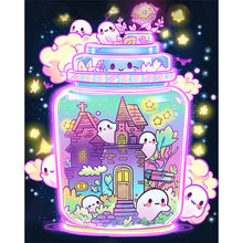 Load image into Gallery viewer, AB Diamond Painting - Full Round - ghost glass bottle (40*50CM)
