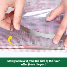 Load image into Gallery viewer, Diamond Painting Ruler with 400 Blank Grids Diamond Art Paint Fix Tool Kit
