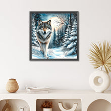Load image into Gallery viewer, Diamond Painting - Full Round - snow wolf (50*50CM)
