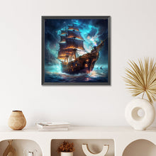 Load image into Gallery viewer, Diamond Painting - Full Round - sea sailing boat (50*50CM)

