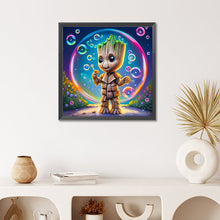 Load image into Gallery viewer, Diamond Painting - Full Round - wooden man blowing bubbles (50*50CM)
