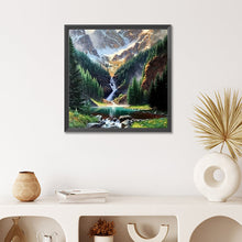 Load image into Gallery viewer, Diamond Painting - Full Round - waterfall scenery (50*50CM)
