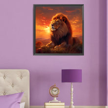 Load image into Gallery viewer, Diamond Painting - Full Round - sunset lion (50*50CM)
