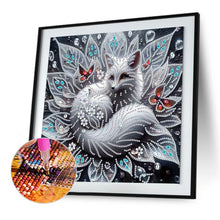 Load image into Gallery viewer, Diamond Painting - Partial Special Shaped - white fox (30*30CM)

