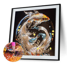Load image into Gallery viewer, Diamond Painting - Partial Special Shaped - leaping goldfish (30*30CM)
