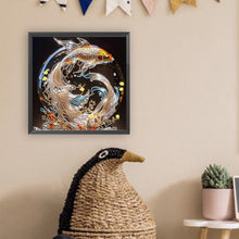 Load image into Gallery viewer, Diamond Painting - Partial Special Shaped - leaping goldfish (30*30CM)
