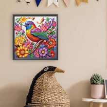 Load image into Gallery viewer, Diamond Painting - Partial Special Shaped - Birds with colorful feathers (30*30CM)
