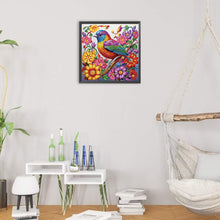 Load image into Gallery viewer, Diamond Painting - Partial Special Shaped - Birds with colorful feathers (30*30CM)
