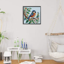 Load image into Gallery viewer, Diamond Painting - Partial Special Shaped - blue tit (30*30CM)
