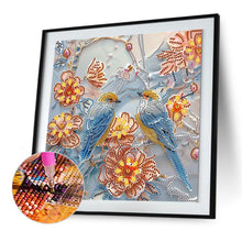 Load image into Gallery viewer, Diamond Painting - Partial Special Shaped - flowers and birds (30*30CM)
