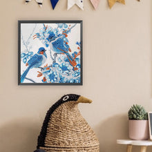 Load image into Gallery viewer, Diamond Painting - Partial Special Shaped - blue tit (30*30CM)
