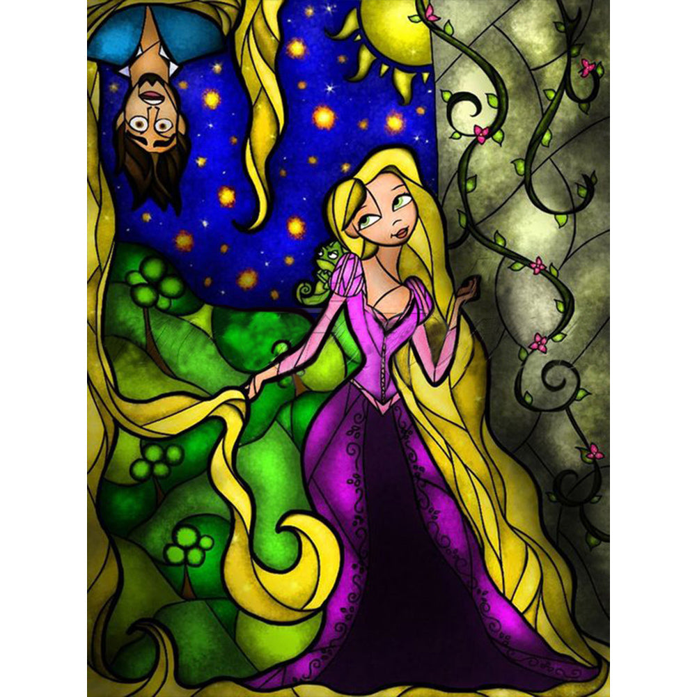 Diamond Painting - Full Round - Abstract painted cartoon characters (30*40CM)