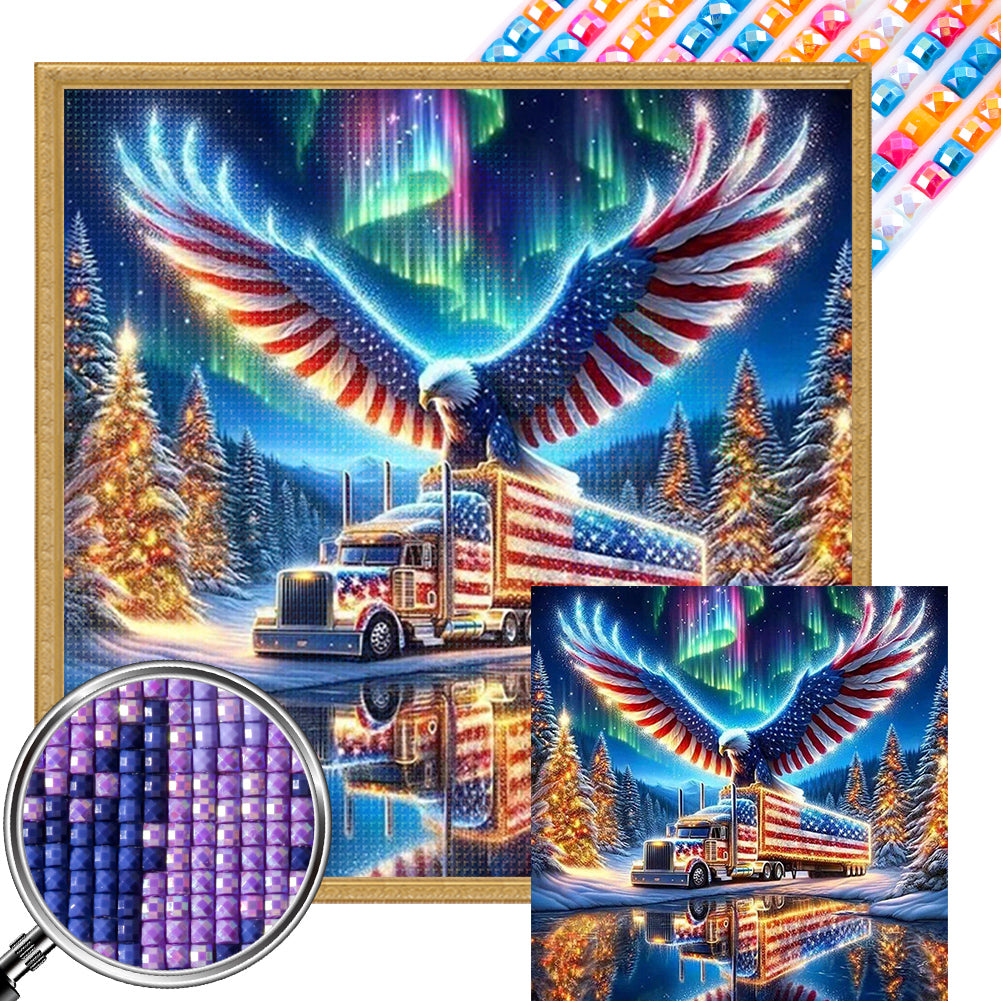 AB Diamond Painting - Full Square - american eagle (45*45CM)