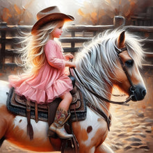 Load image into Gallery viewer, Diamond Painting - Full Round - cowgirl (30*30CM)
