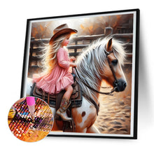 Load image into Gallery viewer, Diamond Painting - Full Round - cowgirl (30*30CM)
