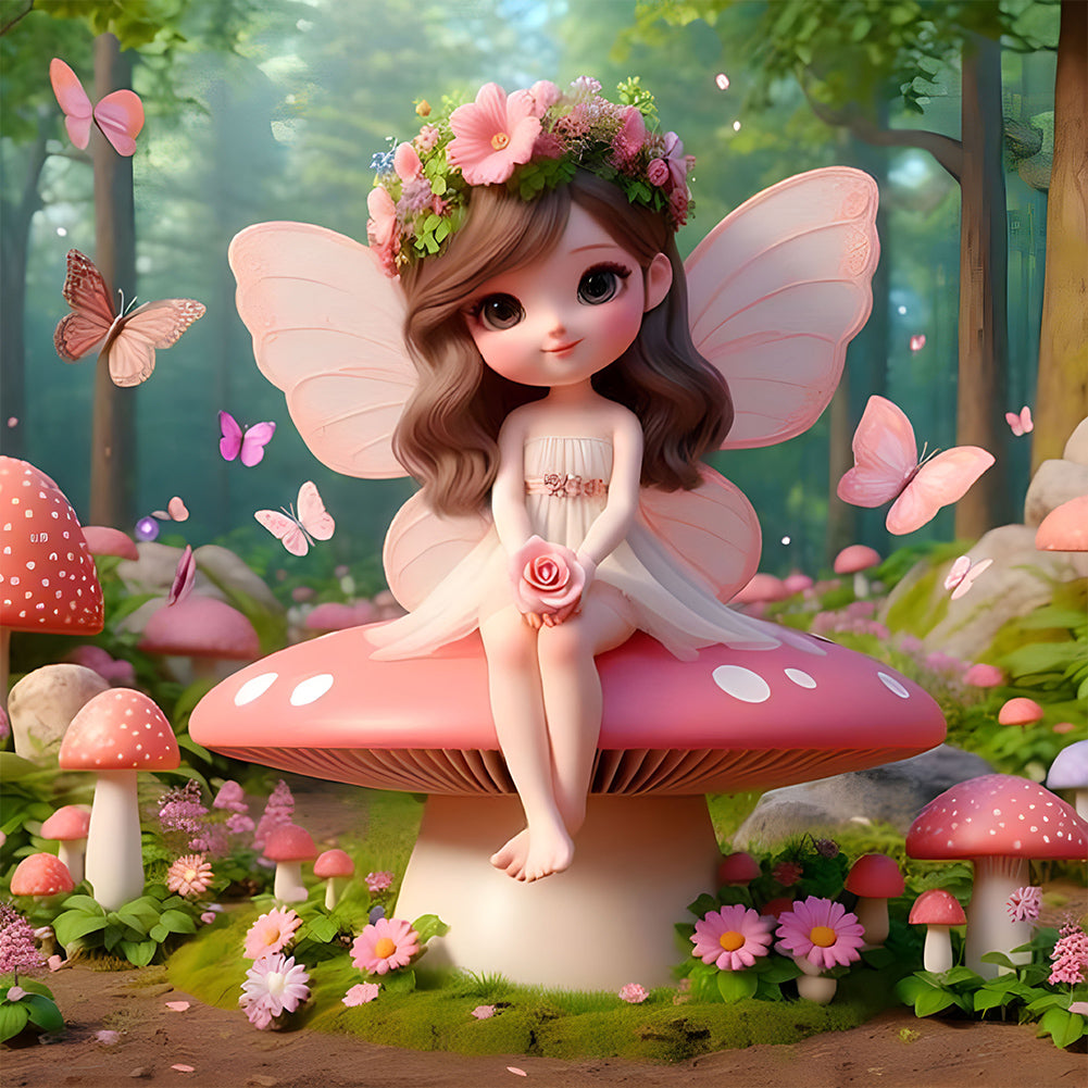 Diamond Painting - Full Round - elf girl (30*30CM)