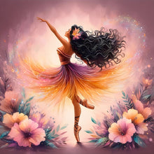 Load image into Gallery viewer, Diamond Painting - Full Round - dancing girl (30*30CM)

