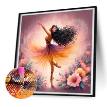 Load image into Gallery viewer, Diamond Painting - Full Round - dancing girl (30*30CM)
