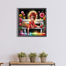 Load image into Gallery viewer, Diamond Painting - Full Round - flower cluster child (40*40CM)
