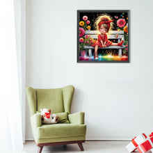 Load image into Gallery viewer, Diamond Painting - Full Round - flower cluster child (40*40CM)
