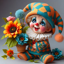 Load image into Gallery viewer, Diamond Painting - Full Round - clown kid (40*40CM)

