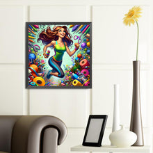 Load image into Gallery viewer, Diamond Painting - Full Round - handmade girl (40*40CM)
