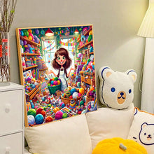Load image into Gallery viewer, Diamond Painting - Full Round - handmade girl (40*40CM)
