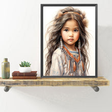 Load image into Gallery viewer, Diamond Painting - Full Round - indian girl (40*50CM)
