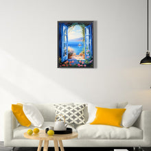 Load image into Gallery viewer, Diamond Painting - Full Square - The seaside outside the window (30*40CM)
