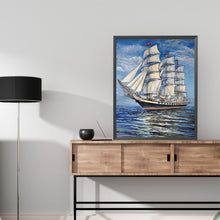 Load image into Gallery viewer, Diamond Painting - Full Square - sea sailing boat (40*50CM)
