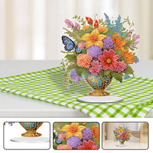 Load image into Gallery viewer, Acrylic Lily Butterfly Vase Diamond Painting Desktop Decorations Bedroom Decor
