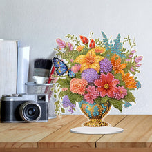 Load image into Gallery viewer, Acrylic Lily Butterfly Vase Diamond Painting Desktop Decorations Bedroom Decor
