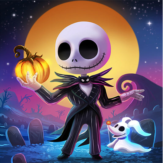 AB Diamond Painting - Full Round - Skeleton Jack (40*40CM)