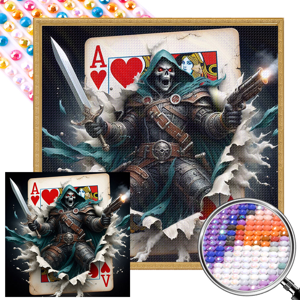 AB Diamond Painting - Full Round - Skeleton Reaper (40*40CM)