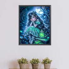 Load image into Gallery viewer, AB Diamond Painting - Full Round - dark forest girl (40*50CM)
