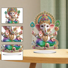 Load image into Gallery viewer, PVC Round Special Shaped Elephant Animal 5D DIY Diamond Art Tabletop Decorations
