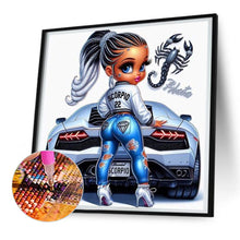 Load image into Gallery viewer, Diamond Painting - Full Round - car girl (30*30CM)
