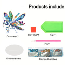 Load image into Gallery viewer, Acrylic Rose Table Top Diamond Painting Ornament Kits Lamp for Home Office Decor
