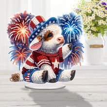 Load image into Gallery viewer, Acrylic Rose Table Top Diamond Painting Ornament Kits Lamp for Home Office Decor
