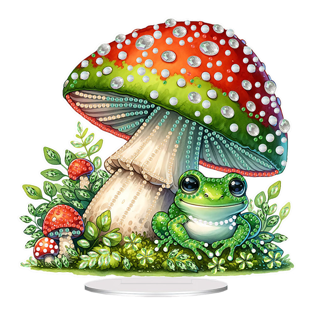 Acrylic Rose Table Top Diamond Painting Ornament Kits Lamp for Home Office Decor