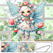 Load image into Gallery viewer, Acrylic Special Shaped Elf Animal Hanging Diamond Art Kits Bedroom Decoration
