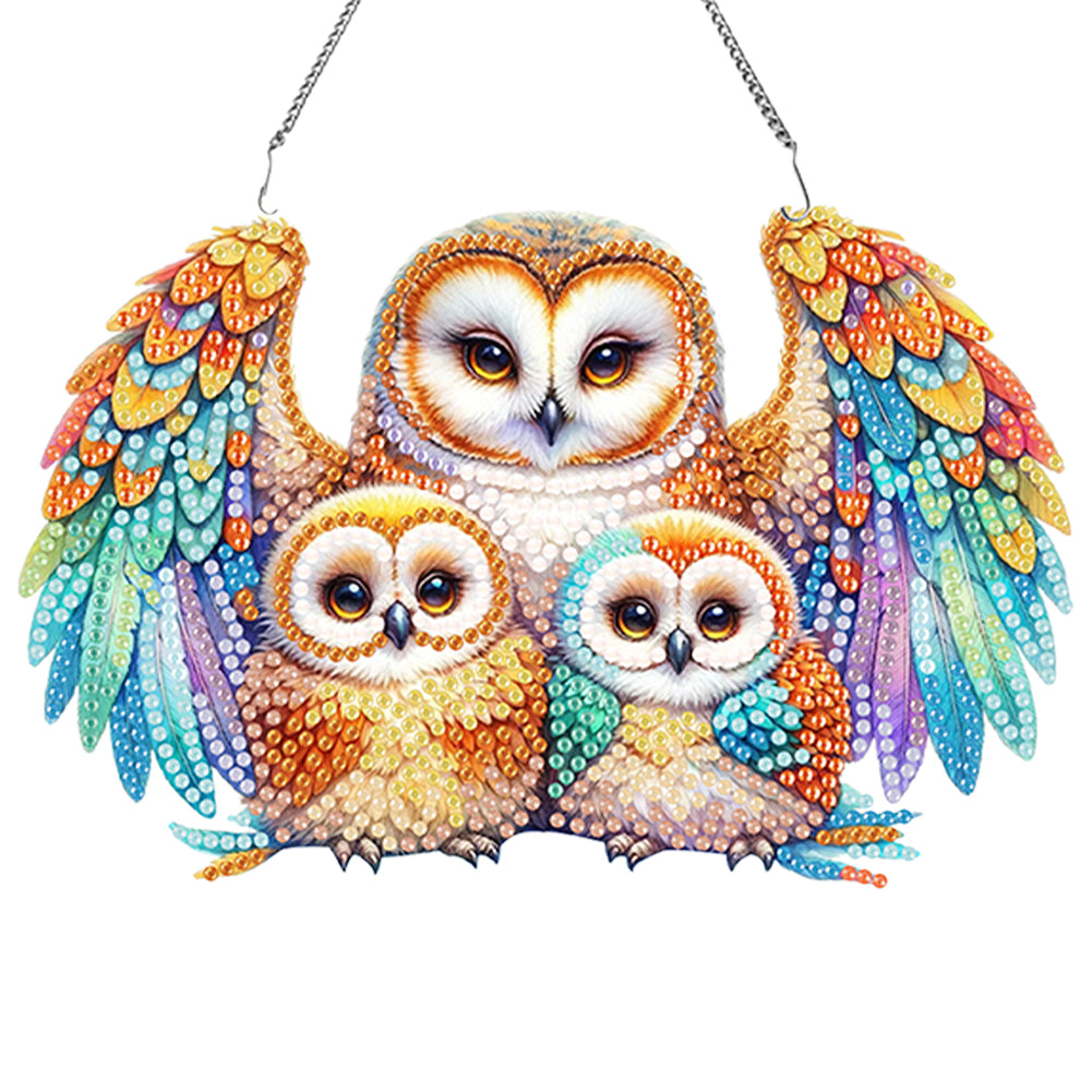 Acrylic Special Shaped Elf Animal Hanging Diamond Art Kits Bedroom Decoration