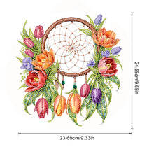 Load image into Gallery viewer, Acrylic Special Shaped Flowers Plants 5D DIY Diamond Dream Catcher Pendant Craft
