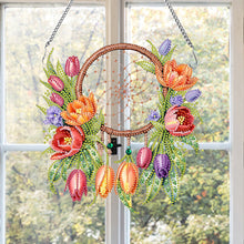 Load image into Gallery viewer, Acrylic Special Shaped Flowers Plants 5D DIY Diamond Dream Catcher Pendant Craft
